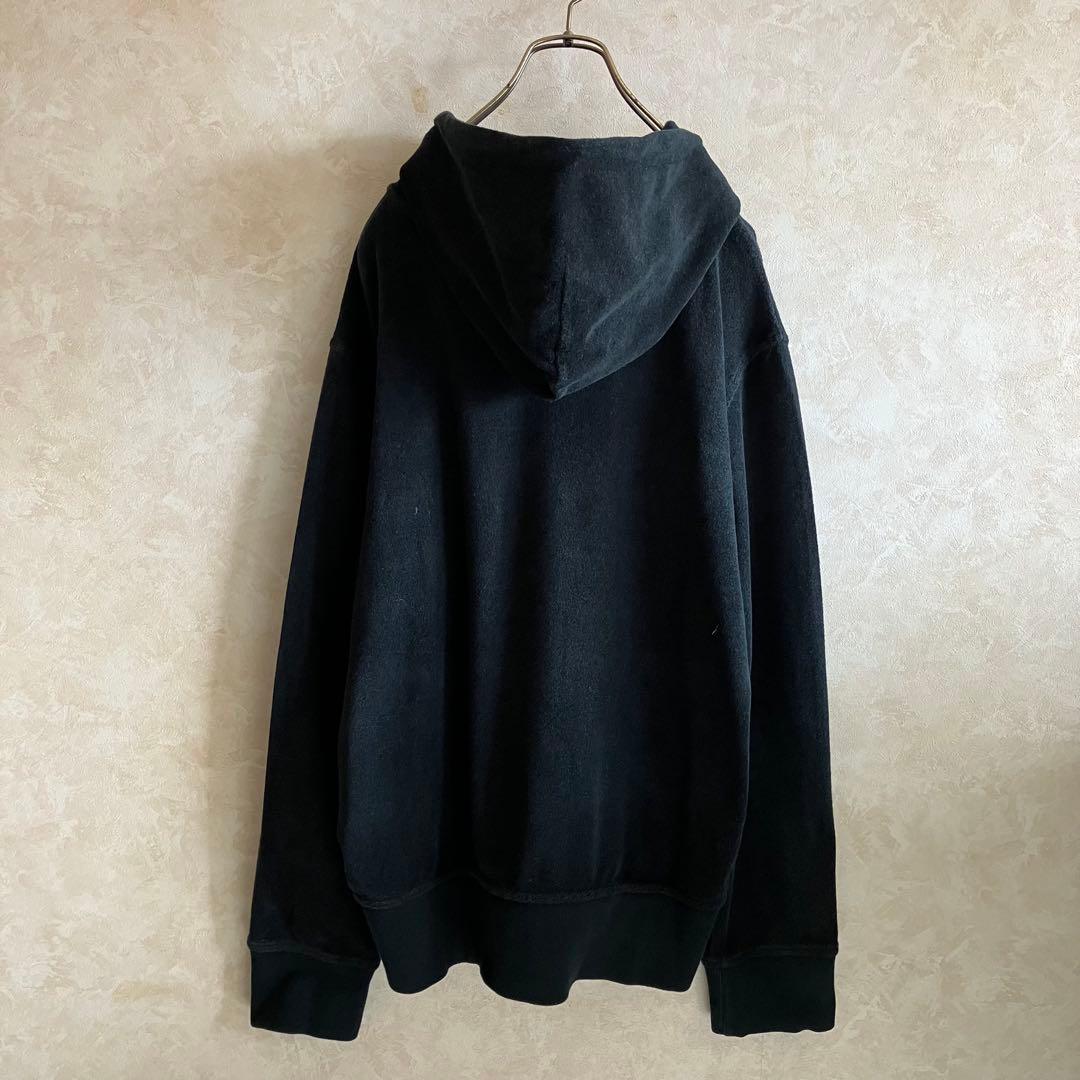 90's ラルフローレン ジップパーカー 黒 XL セパポケ パイル - メルカリ