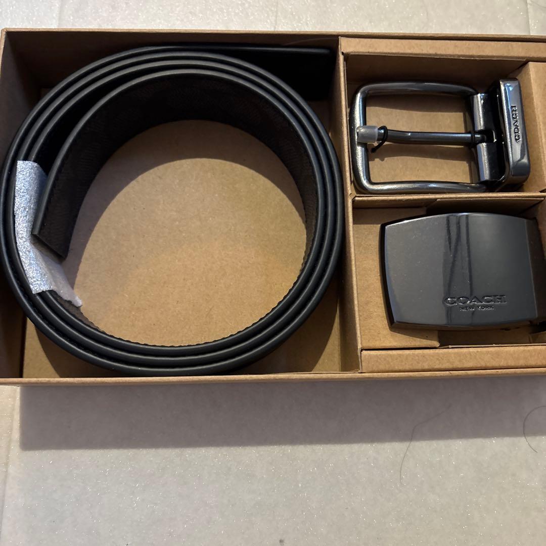 コーチ ベルト 2WAY COACH COACH（コーチ） ベルト メンズ リバーシブル アウトレット チャコール