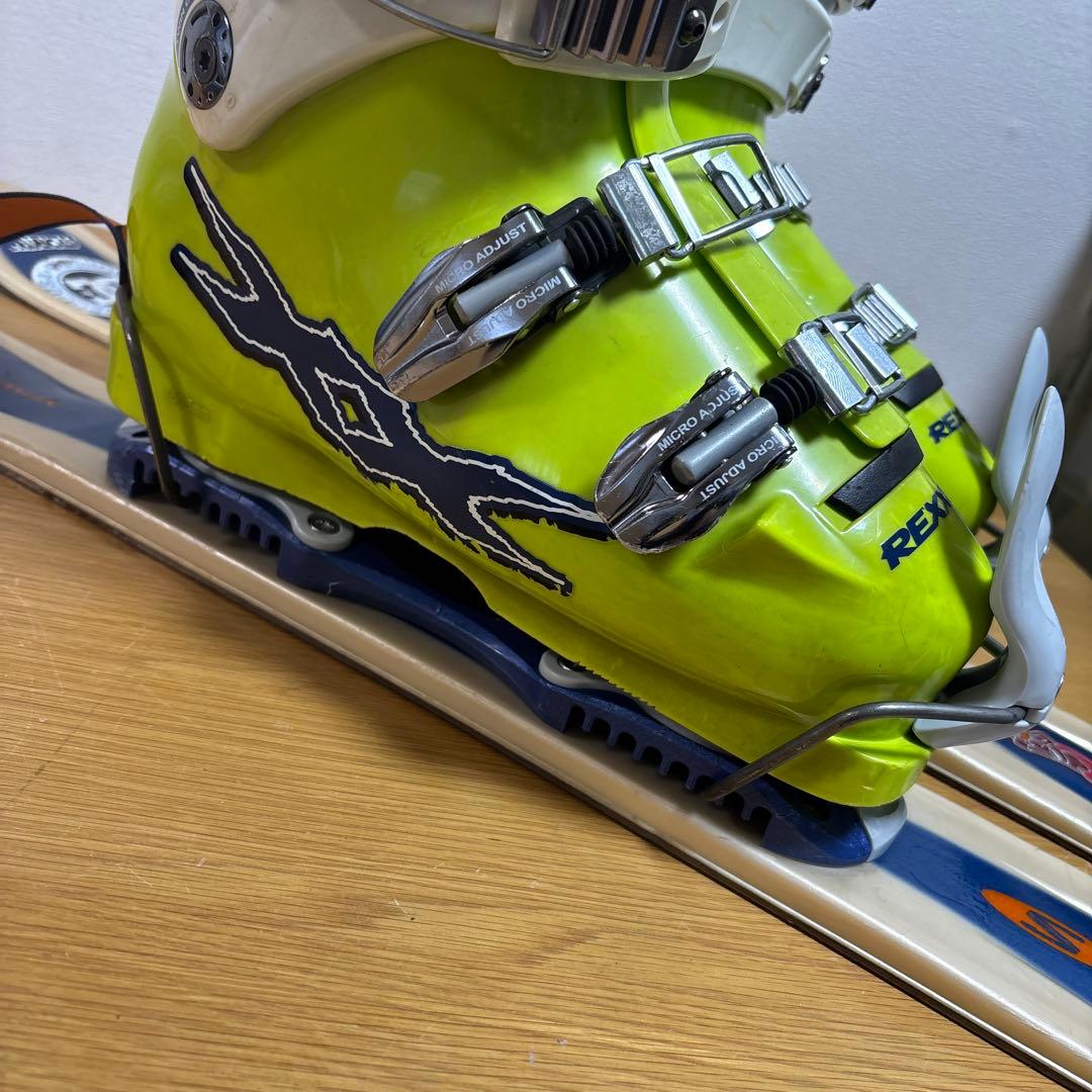 メンズ ショートスキー ファンスキーセット Salomon 26cm ブーツ付