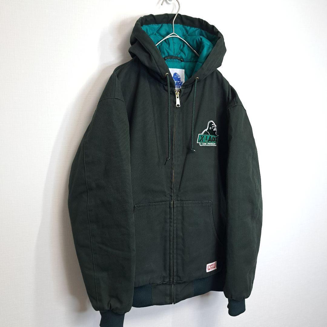 美品/コムドットゆうた着用】X-LARGE アクティブジャケット グリーン S
