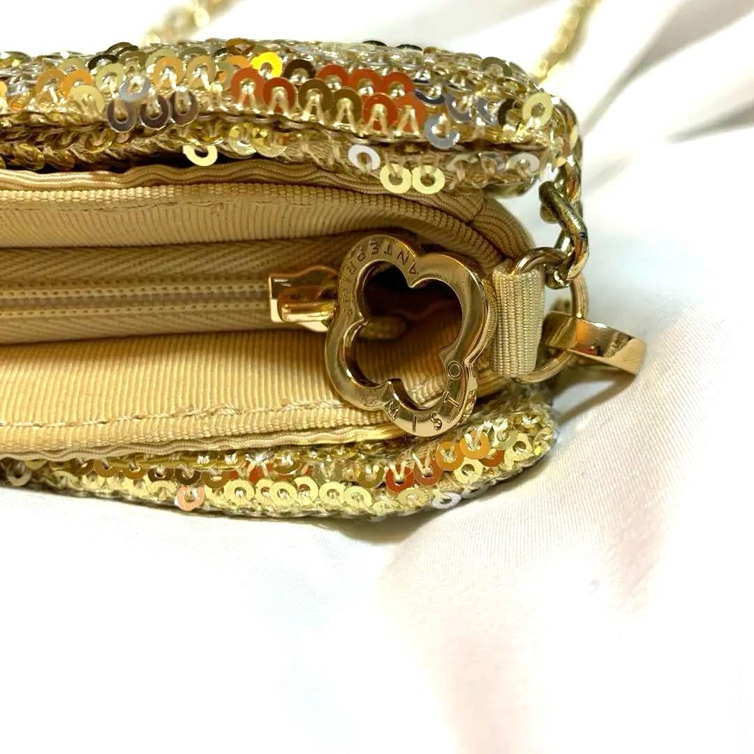 週末SALE‼️アンテプリマ 結婚式 パーティ クラッチバッグ チェーン