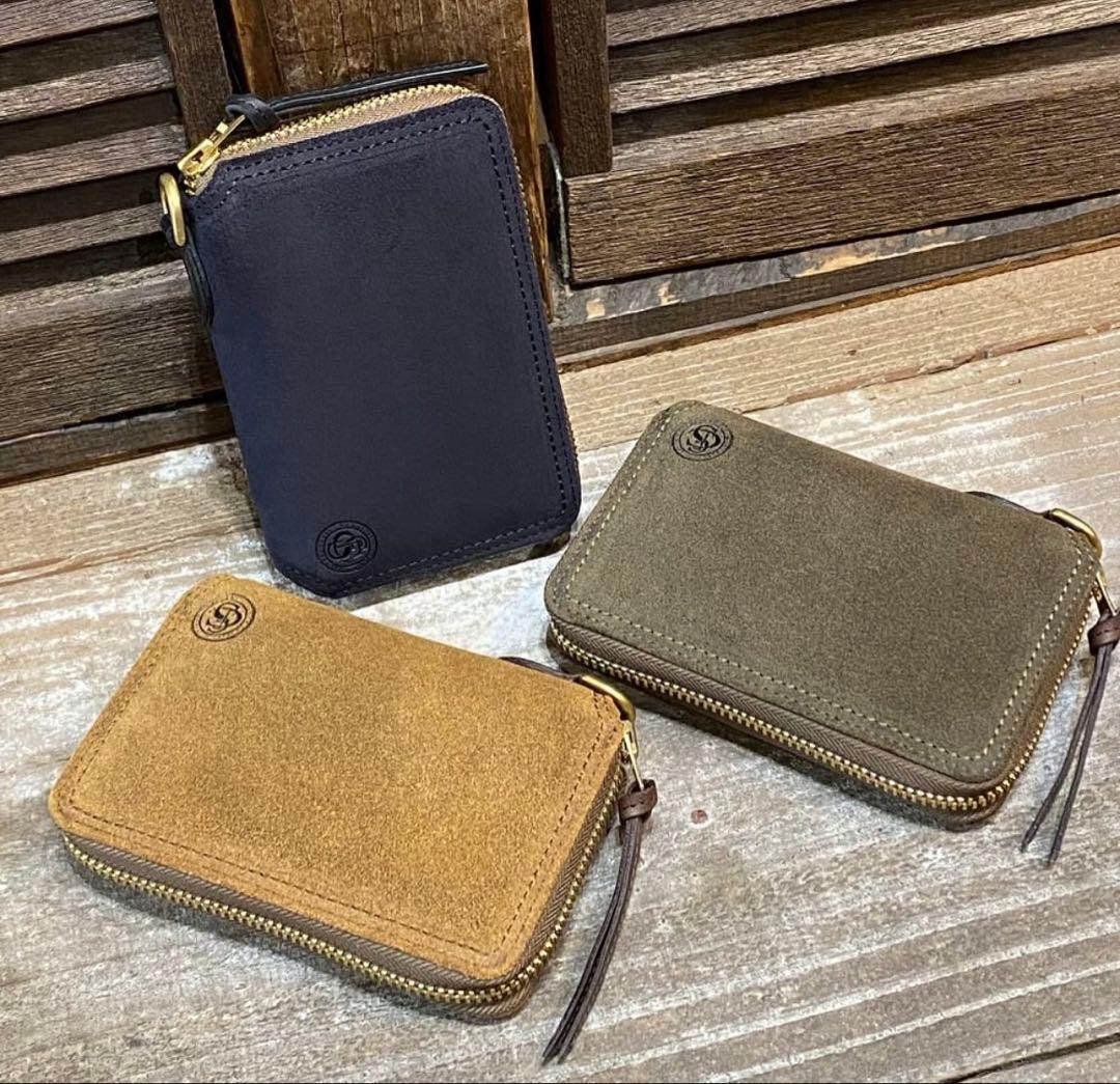 BAGGY PORT ラウンドファスナー財布 オイルスウェード Lima リマ BAGGY PORT（バギーポート） ラウンドファスナー ハーフ財布 FZKM11