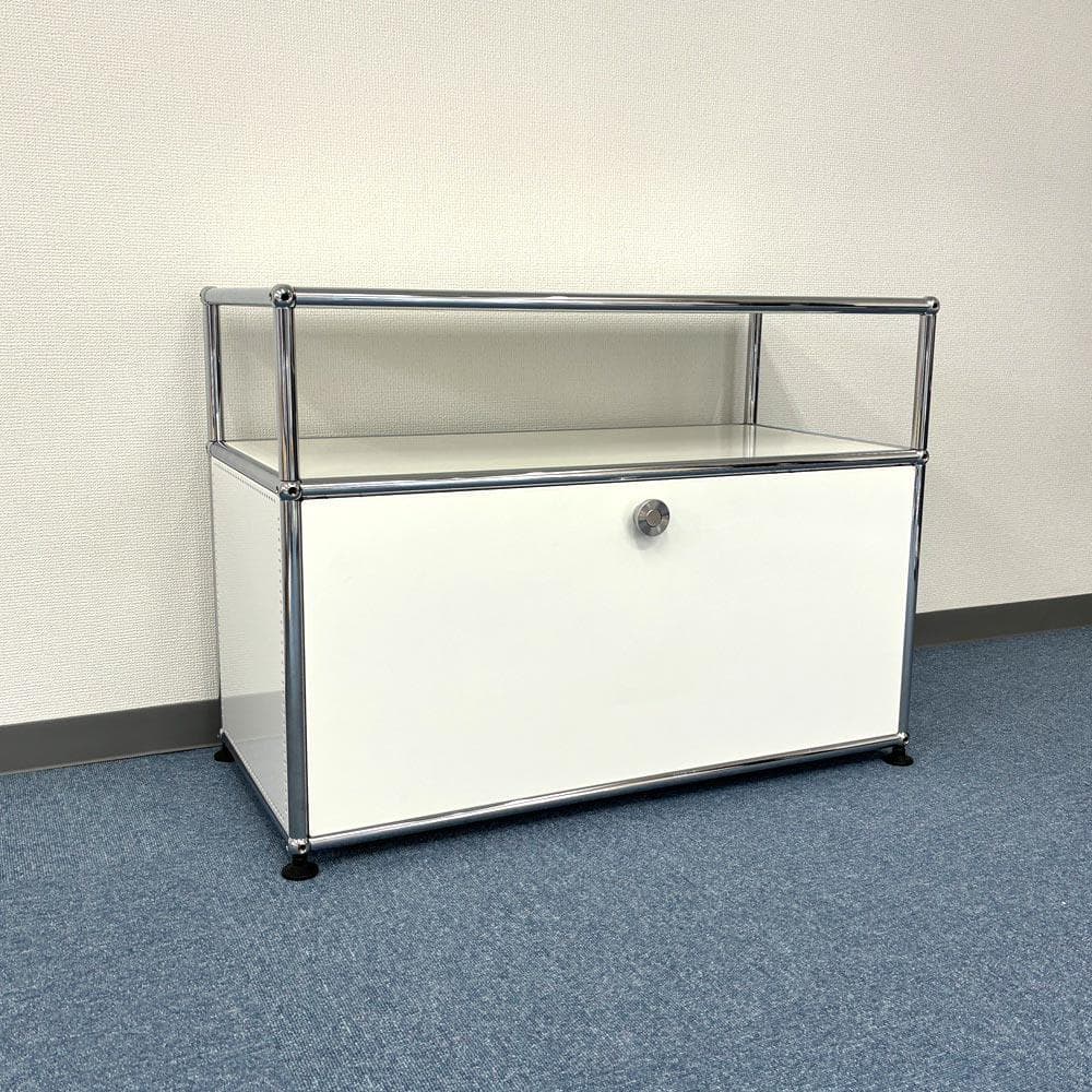 中古 USMハラー｜リビング サイドボード 1列2段 ピュアホワイト - メルカリ