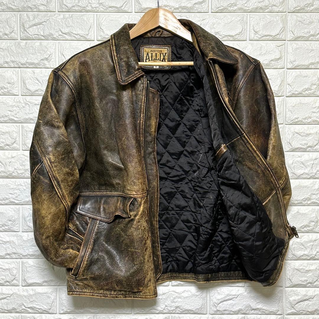 ⭐️80s⭐️ AVIATOR'S ALLIX ライダースジャケット ヴィンテージ