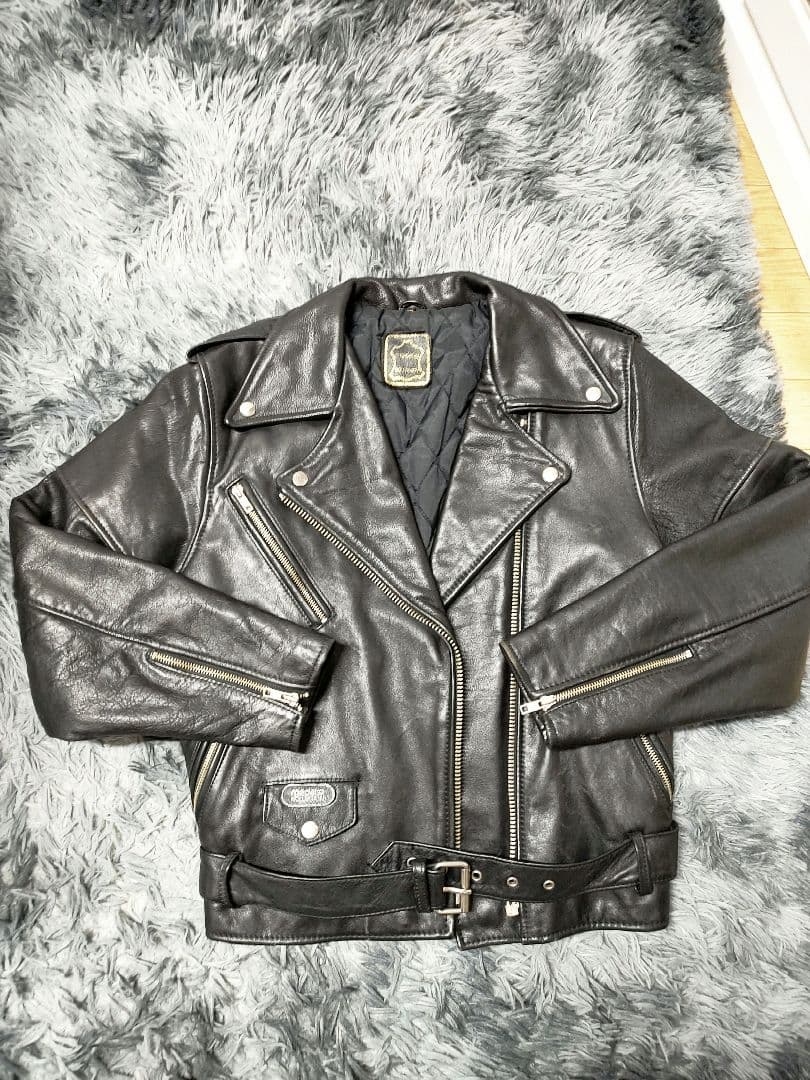 80s vintage A.M.I LONDON ダブルライダースジャケット AMI London 90s