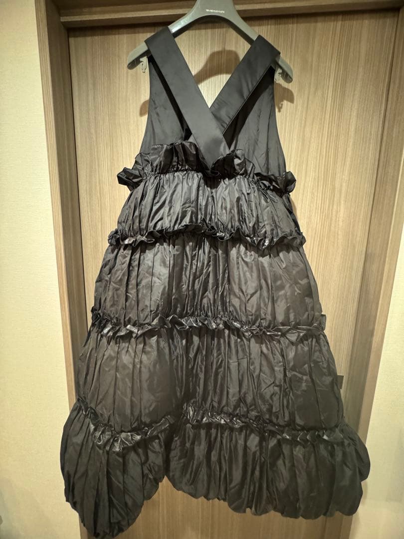 noirkeininomiyaケイニノミヤダウンワンピース黒フリル - メルカリ