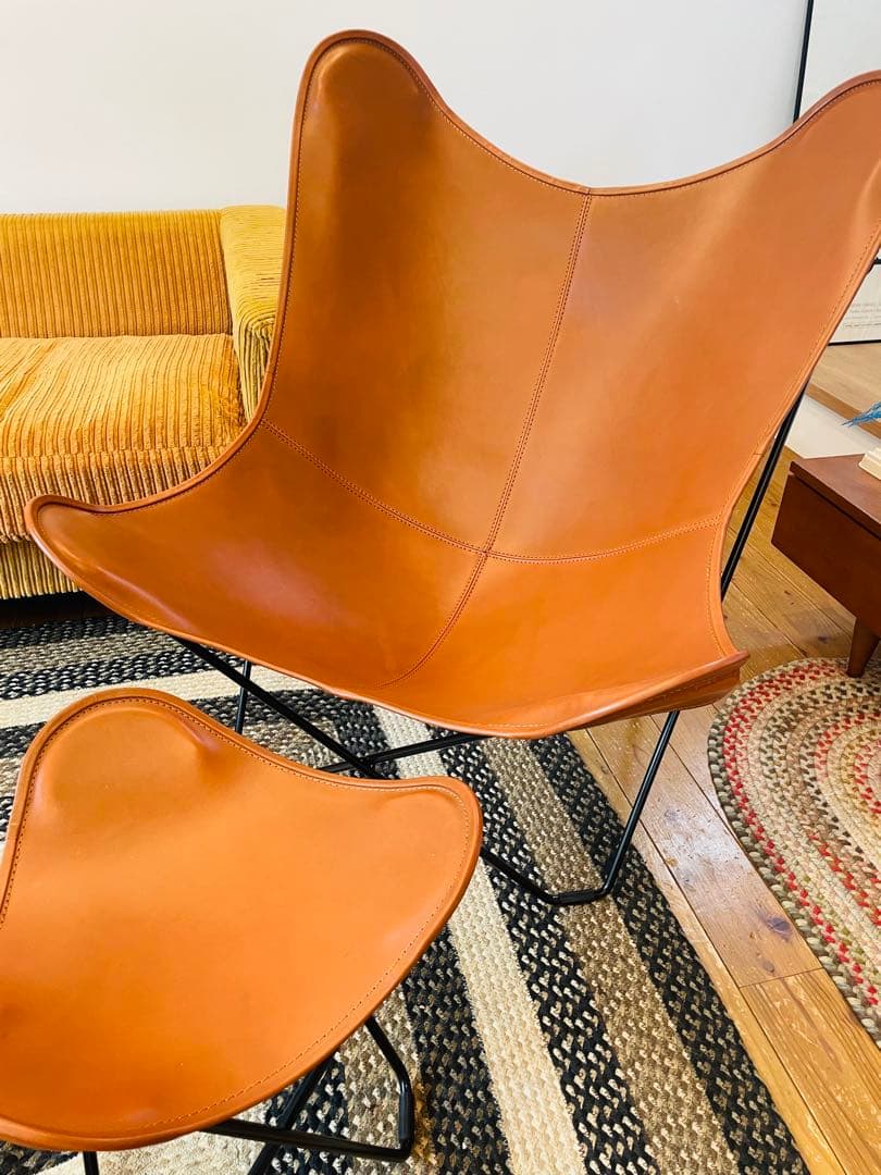 cuero BKF Chair バタフライチェア 大小セット レビューでクッションプレゼント》BKF Chair バタフライチェア