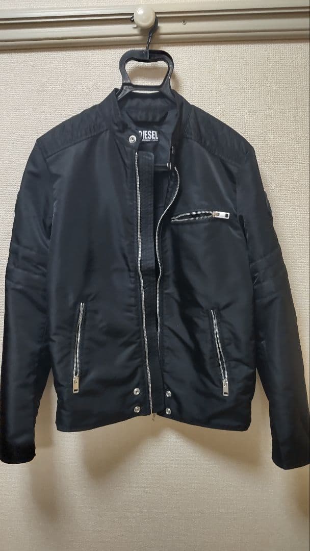 DIESEL　レザージャケット（使用感なし） サイズS DIESEL（ディーゼル） レザー ブルゾン メンズ 革ジャン ライダース