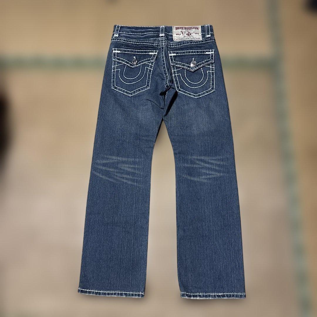 io着用 true religion 太ステッチ デニム 激レア 大人 - メルカリ