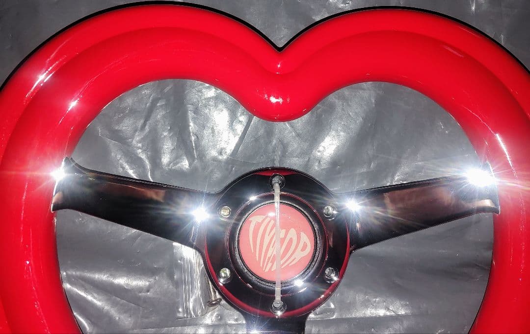 ♡32パイハートレッドステアリング♡　【最終値下げ今月いっぱいでページ削除】