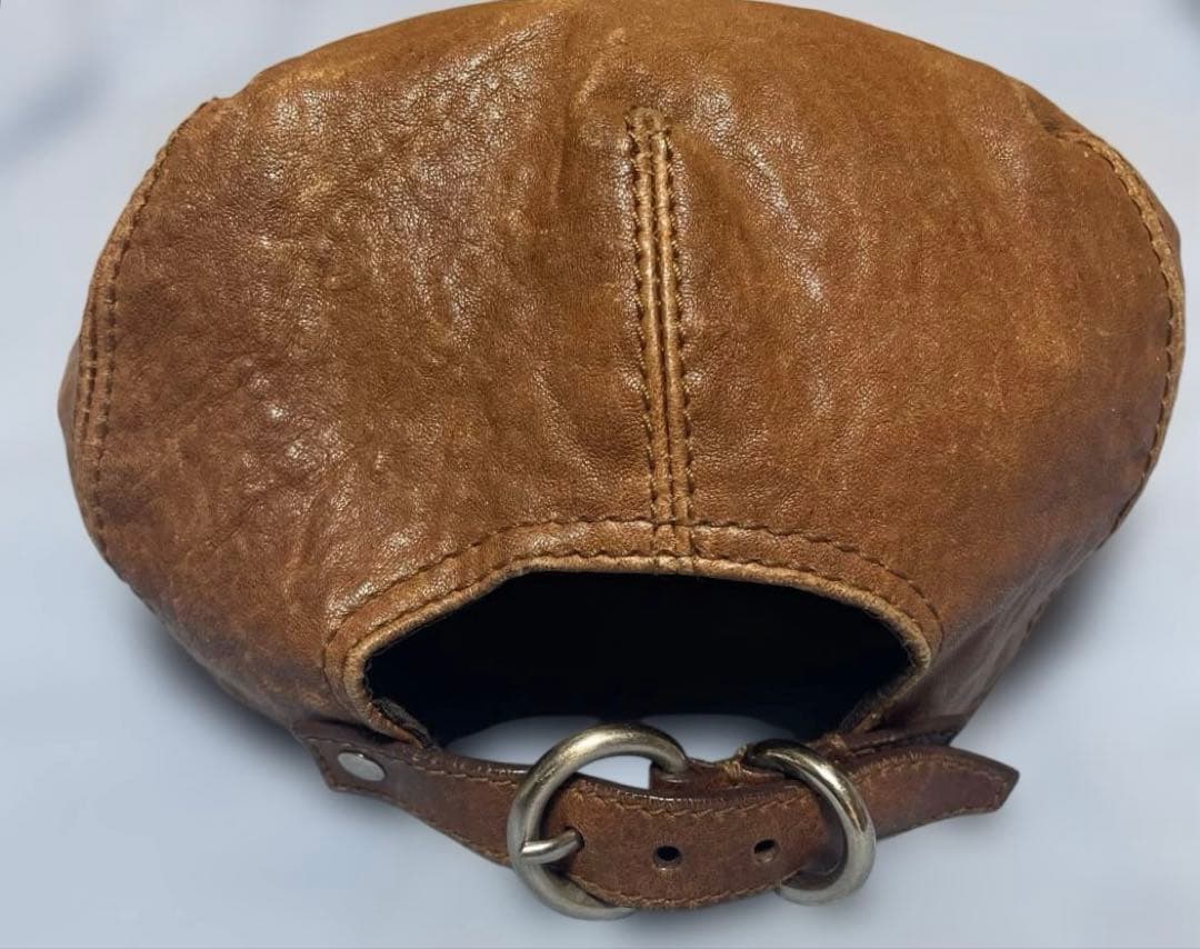 miumiu レザー ハンチング ベレー帽 ミュウミュウ 帽子 MIU MIU - メルカリ