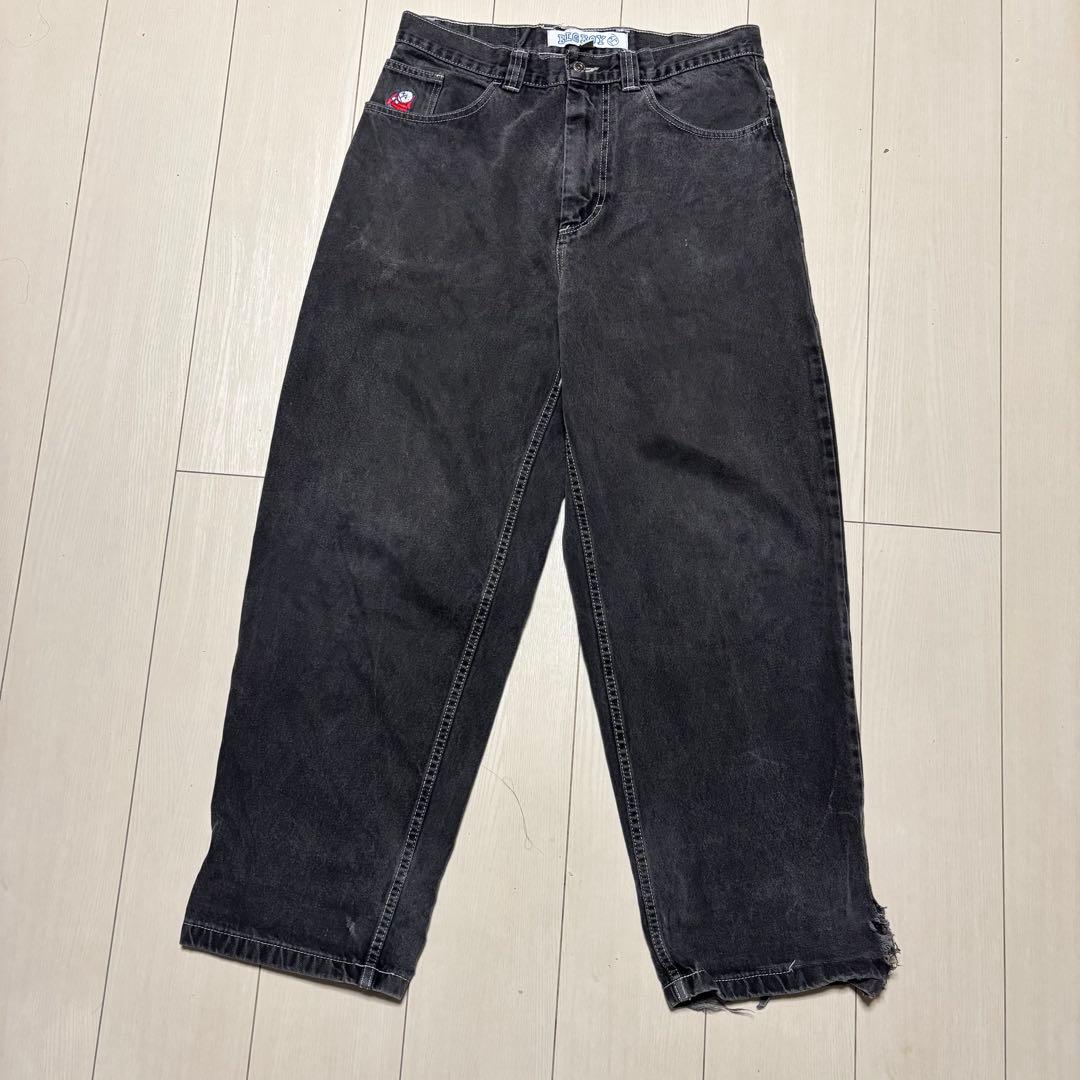 POLAR SKATE BIGBOY 旧ロゴ　グレー　デニム　Mサイズ Polar Skate Co. / BIG BOY PANTS OG LOGO