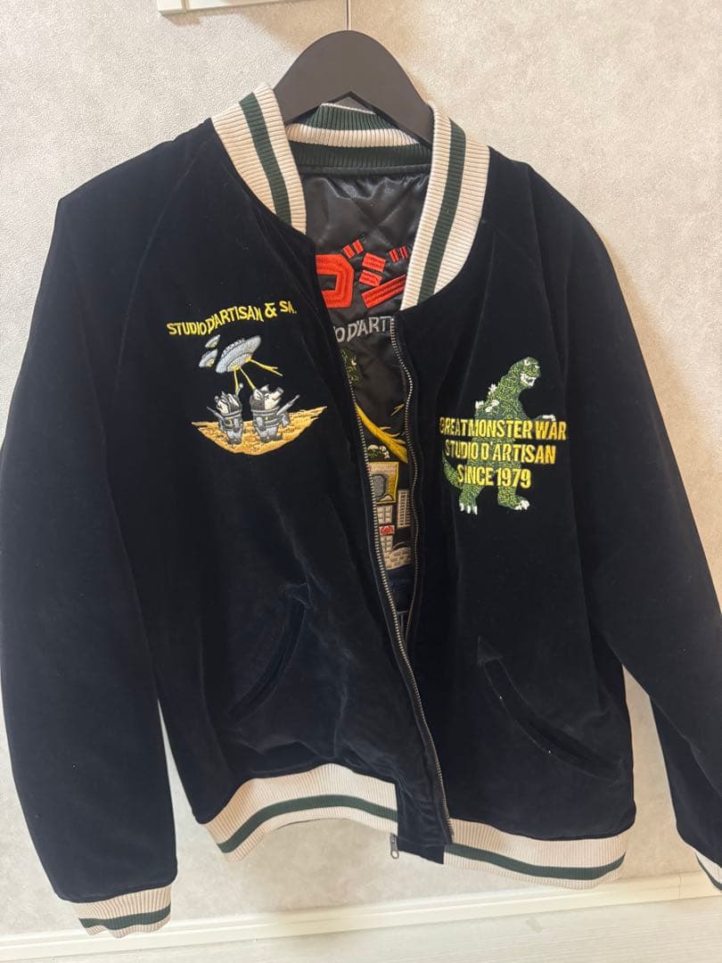 ゴジラ スカジャン STUDIO D'ARTISAN GZ-013 40サイズ