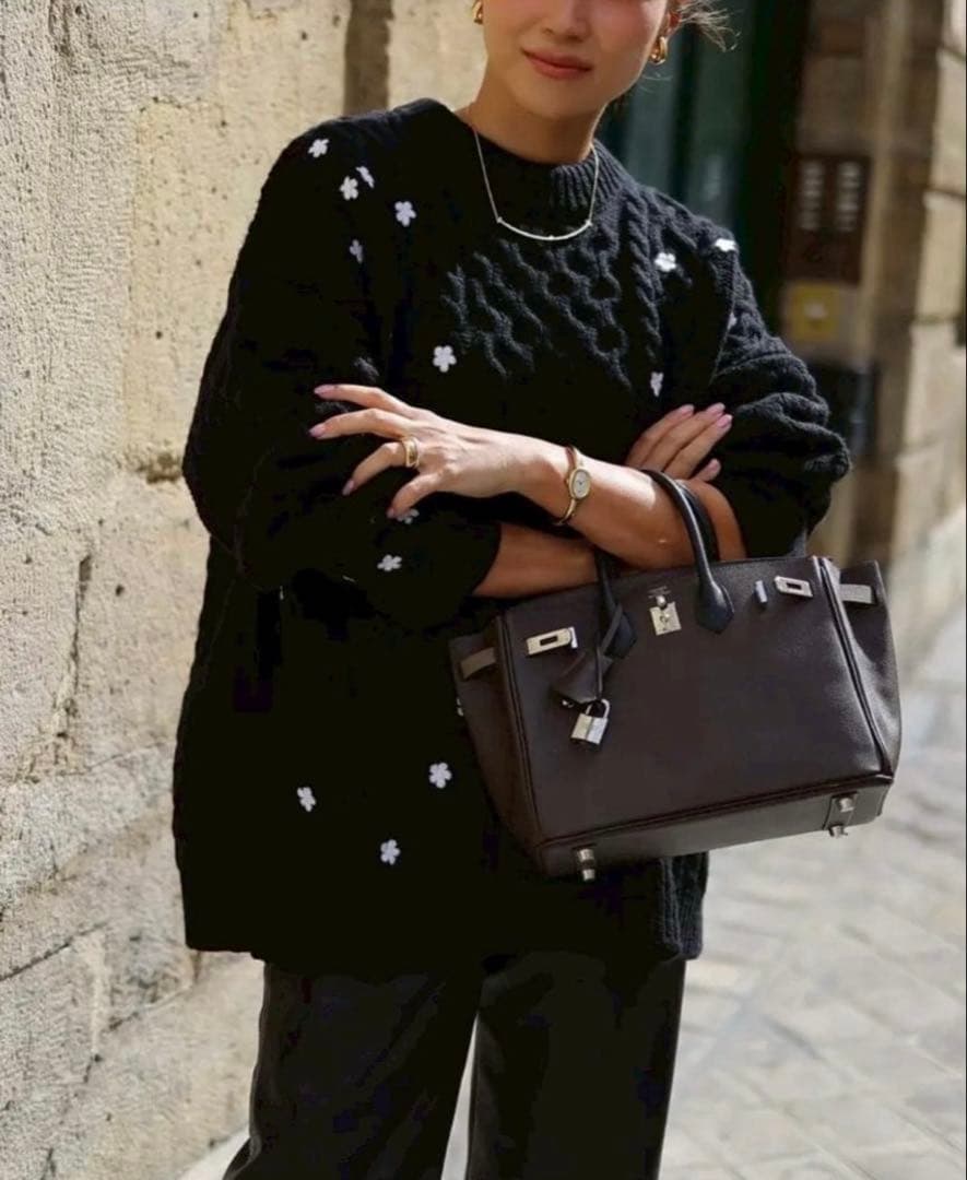 gypsohila GPG-538 Floral Cable Knit 美品 GPG-538 Floral Cable Knit | gypsohila