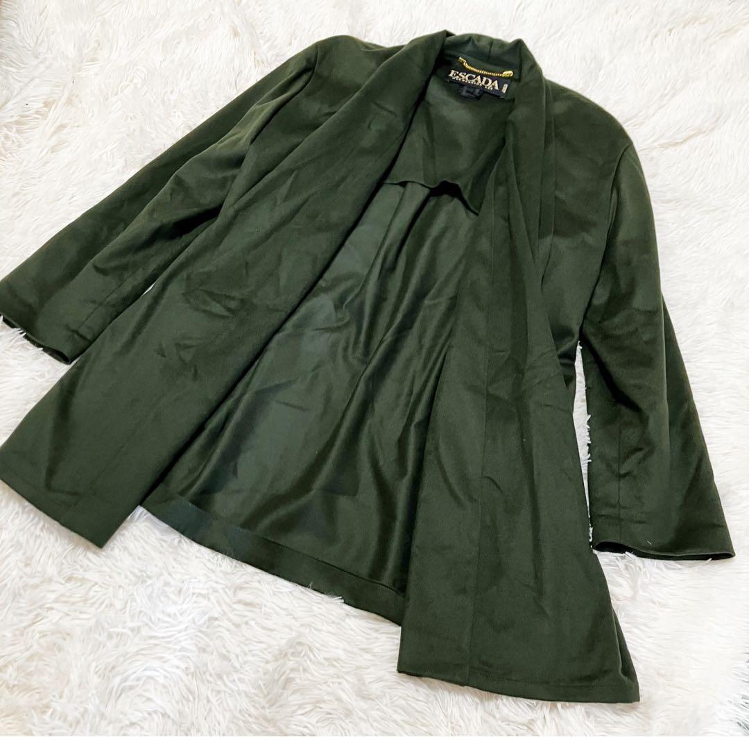 美品　エスカーダ　カシミヤ30% Lサイズ　グリーン　ジャケット　柔らか 000000007067-15.jpg?size=l&w=