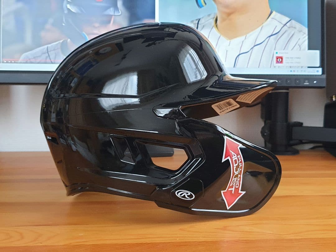 ローリングス ヘルメット 左打者 フレキシブル顎ガード Mサイズ