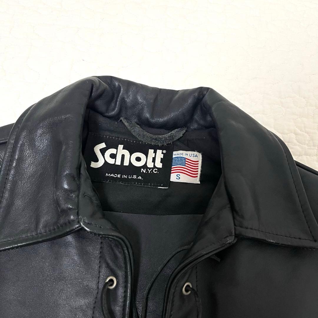 Schott 663 プルオーバー レザージャケット - メルカリ
