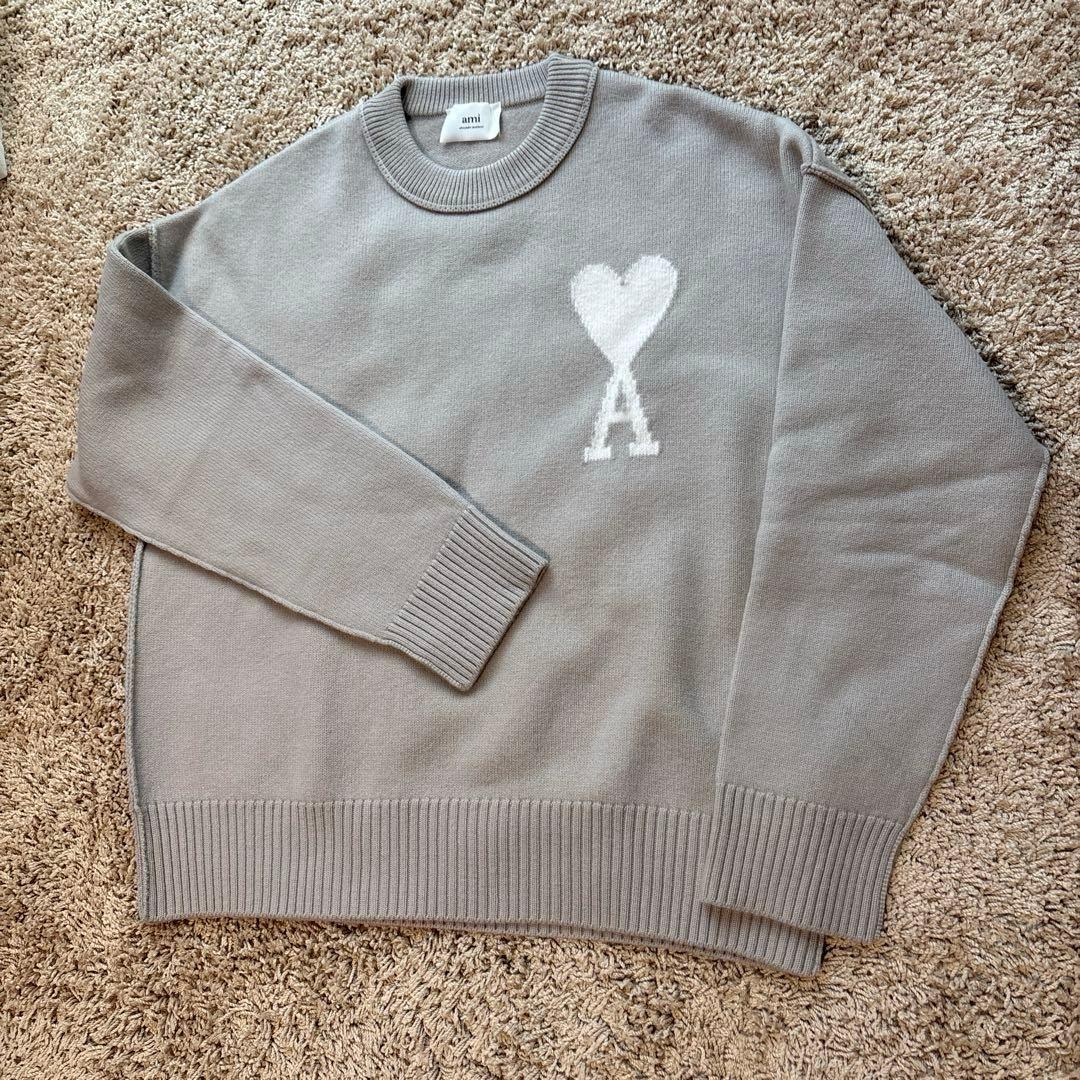 n*n様 ami ニット ハートロゴ AMI PARIS AMI PARIS｜アミパリ 男女共用 ハートロゴ オーバーサイズニット (AMI