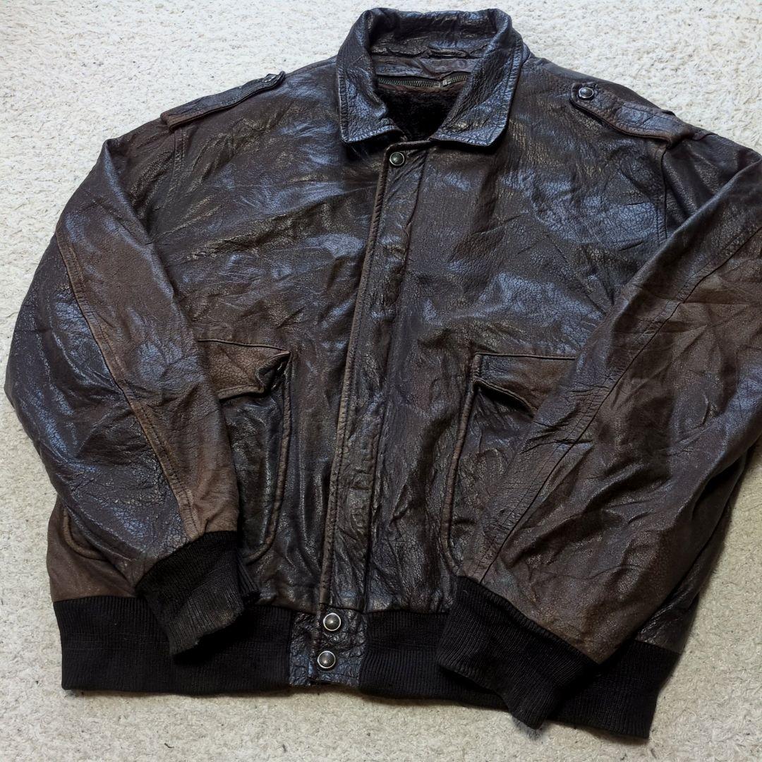 2-21 90s古着VINTAGEレザージャケット ライナーサイズXL相当 - メルカリ