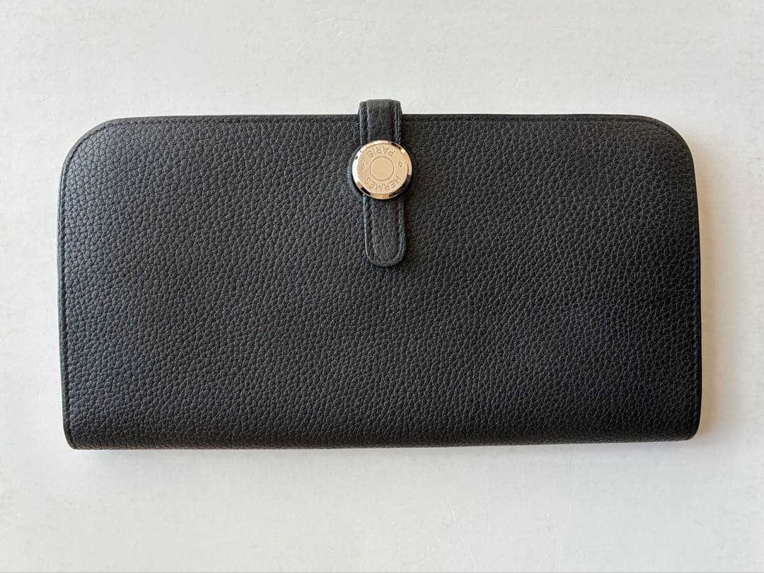 HERMES エルメス ドゴンロング 黒 トゴ シルバー金具 美品 - メルカリ