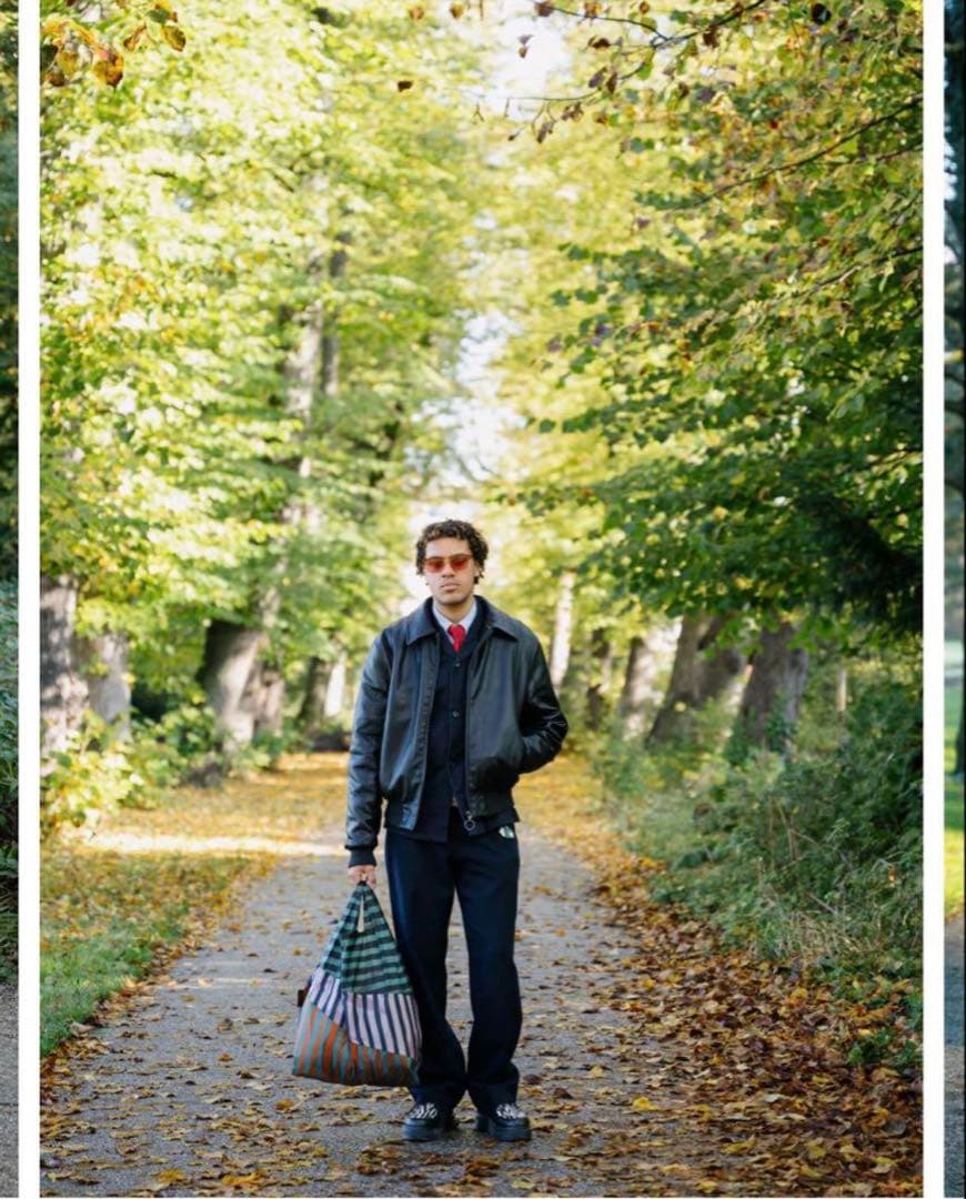 ポールスミス Susan Bijl エコバッグ Lサイズ スーザンベル ネイビー