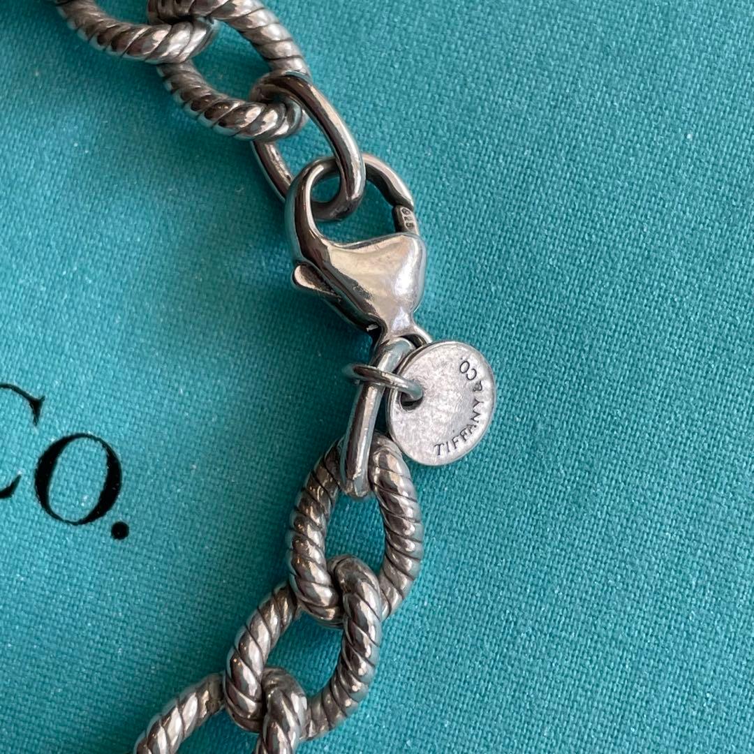 オールドティファニー ツイストロープ チェーンブレスレット シルバー