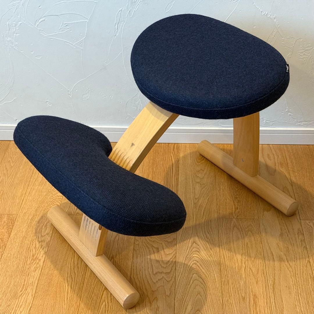 北欧RYBO バランスイージー 姿勢矯正チェア カバー（黒）付き！ネイビー 楽天市場】バランスチェア バランスイージー 撥水 ニット カバー