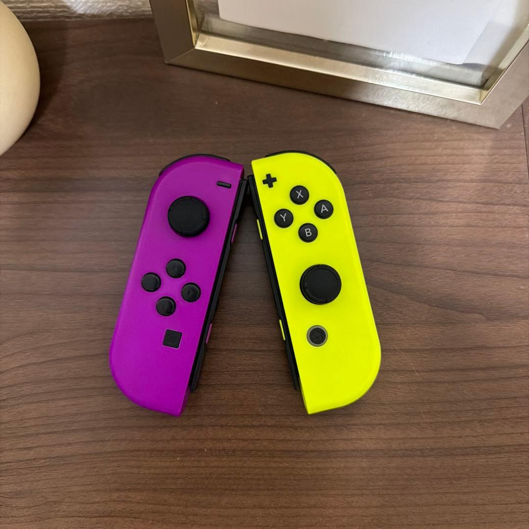 Nintendo Switch ジョイコン ネオンパープル/ ネオンイエロー - メルカリ