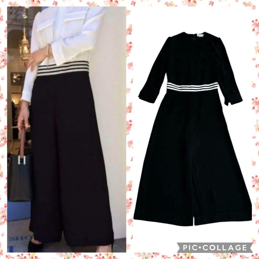 ボーダーズアットバルコニー ジャンプスーツ オールインワン ブラック 黒 ボーダーズアットバルコニー ジャンプスーツ オールインワン ブラック