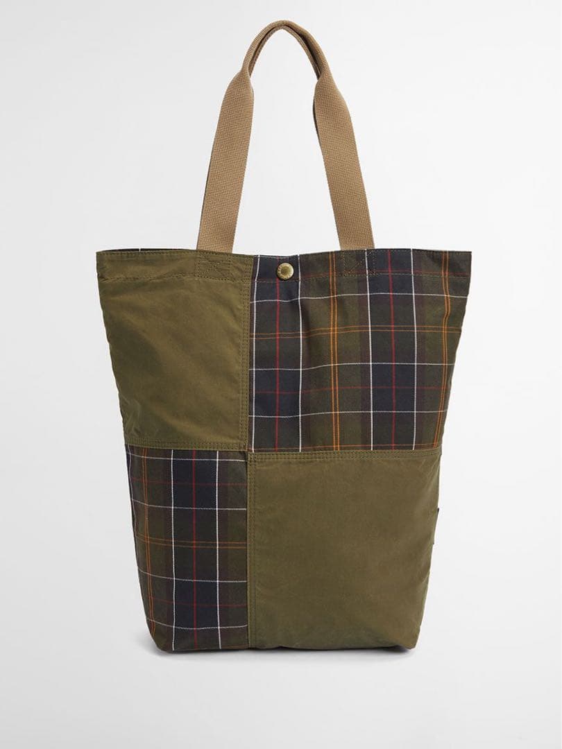 TRANSPORTトランスポート】タータンチェック パッチワーク トート