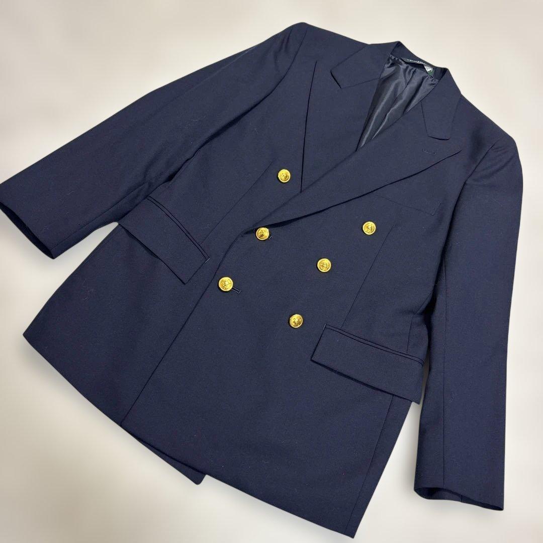 ポロラルフローレン 紺ブレ 160 ダブル ブレザー テーラード - メルカリ