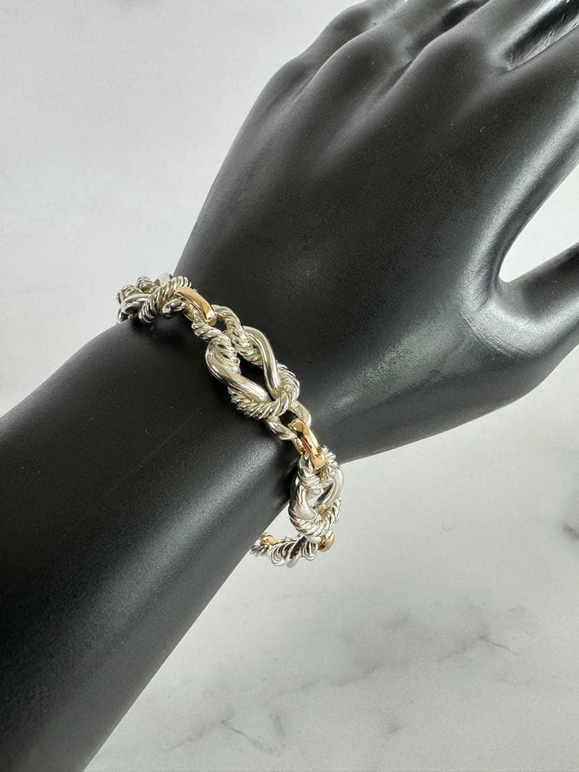 エルメス ロサンゼルス ブレスレット シルバー×ゴールド ヴィンテージ