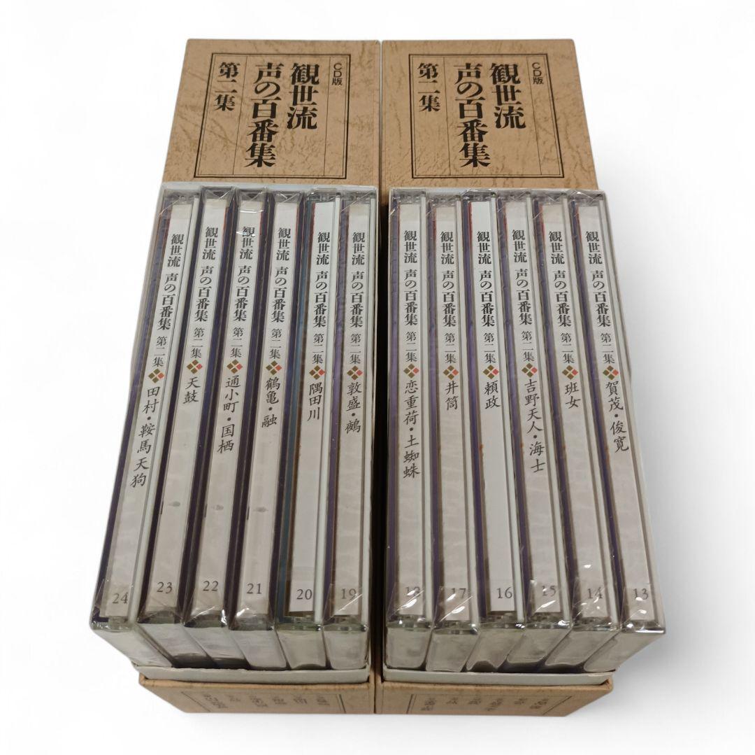 【ほぼ未開封】 CD版 観世流 声の百番集 第１～３集 全３集 全36巻 セット