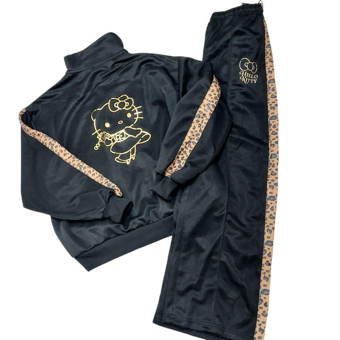 ハローキティ 50周年 ヒョウ柄 上下ジャージ L キティ セットアップ