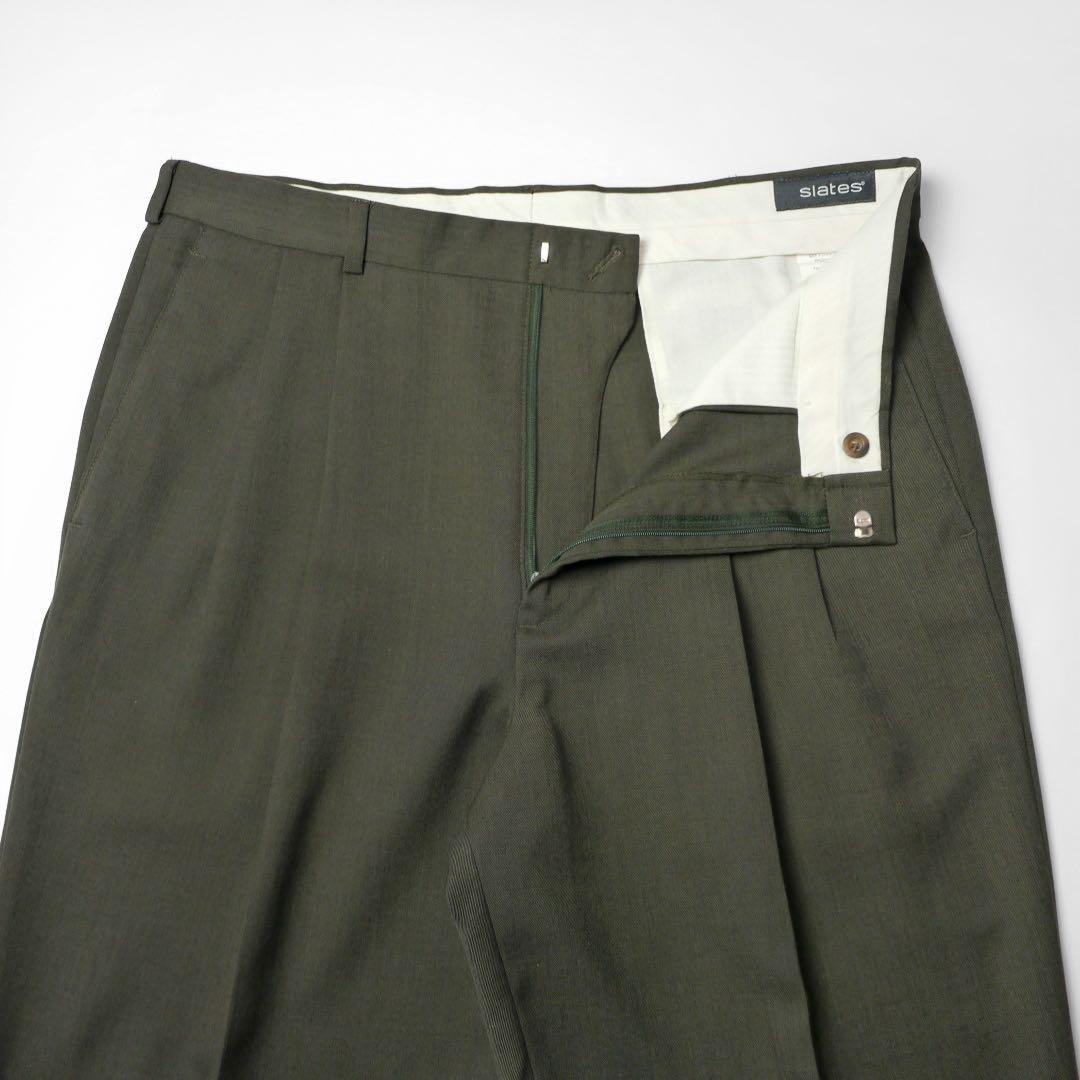 良品リーバイス スレイツ ツータック ウール パンツ スラックス