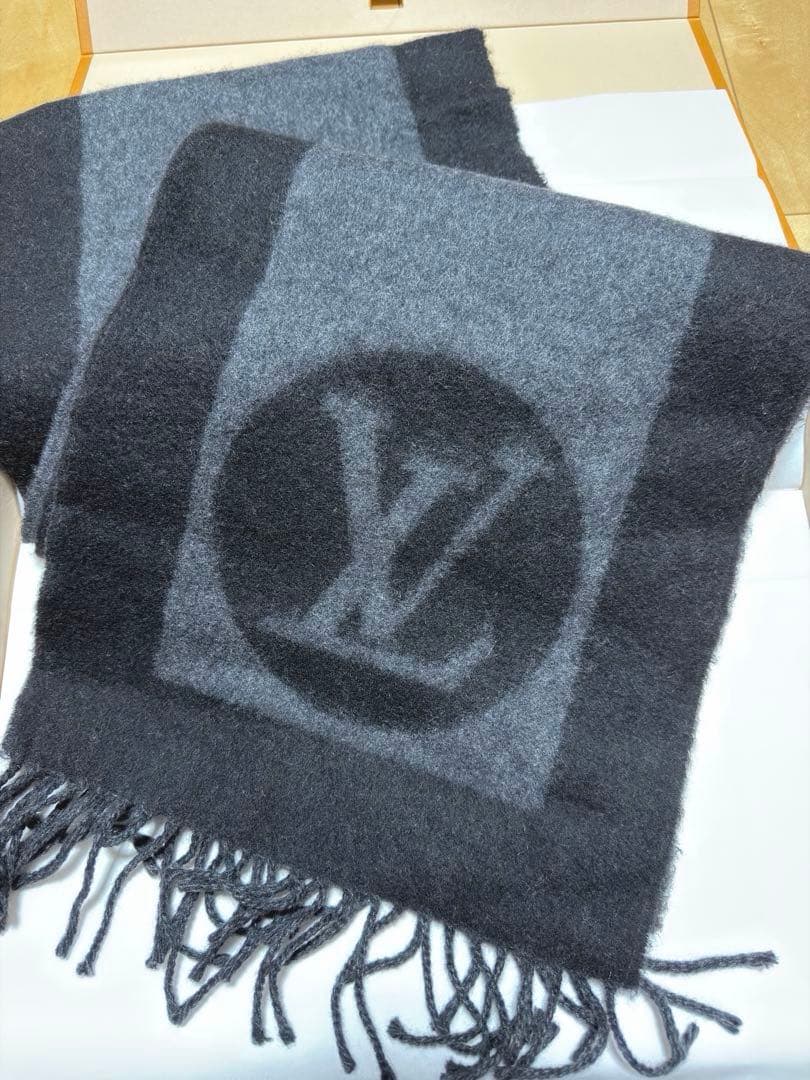 ルイヴィトン ブラック マフラー ストール マフラー・オンリー LV・ミニ コンフィ black (Louis Vuitton/マフラー