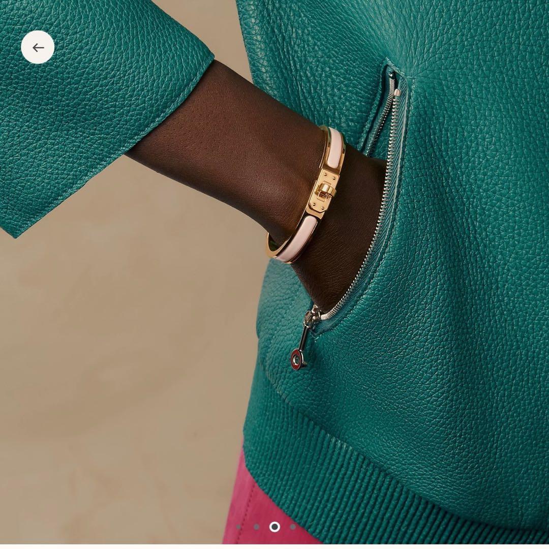 新品　エナメルブレスレット 《ミニ・クリック・ケリー》　ローズ　カンダー　PG