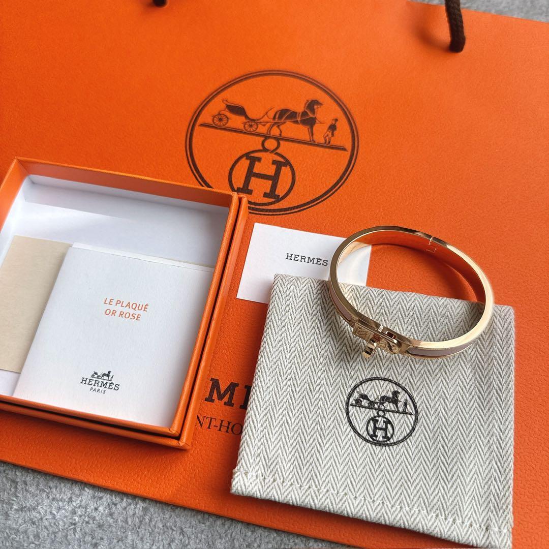 新品　エナメルブレスレット 《ミニ・クリック・ケリー》　ローズ　カンダー　PG