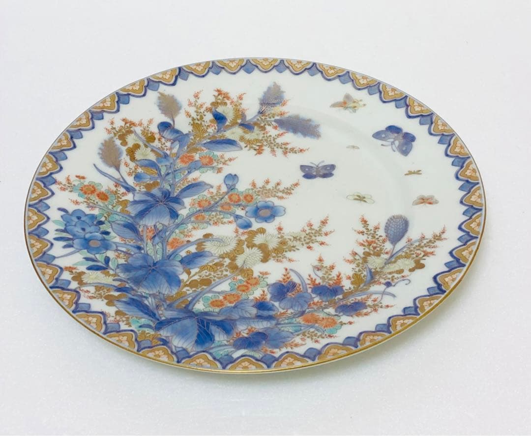 のいばら様専用 明治香蘭社 有田焼 オールド 香蘭社 染錦上絵金彩秋草