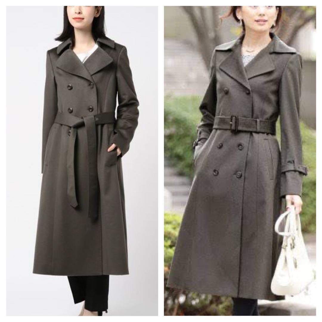 即完売品】ANAYI 伊MTR社 ピュアカシミヤ カシミヤドレストレンチ