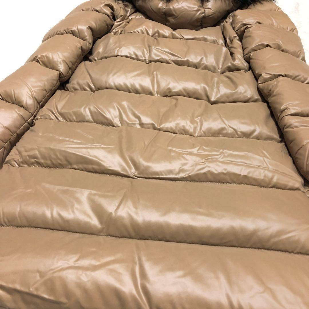 デュベティカ ダウンコート デネブ 3WAY リブ ラクーンファー キャメル