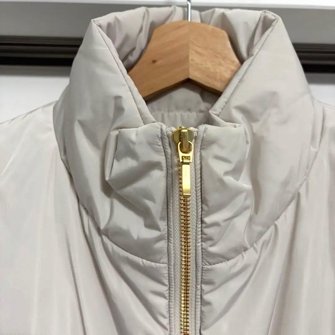 美品✨23区 ダウンベスト ホワイト 38 中綿 パティング ベスト 洗える