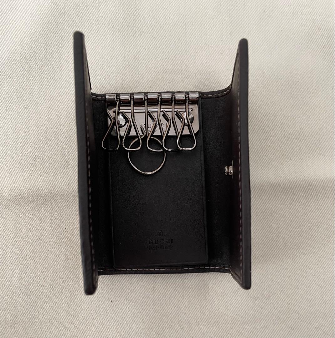 美品Gucci GGパターン ストライプキーケース - メルカリ