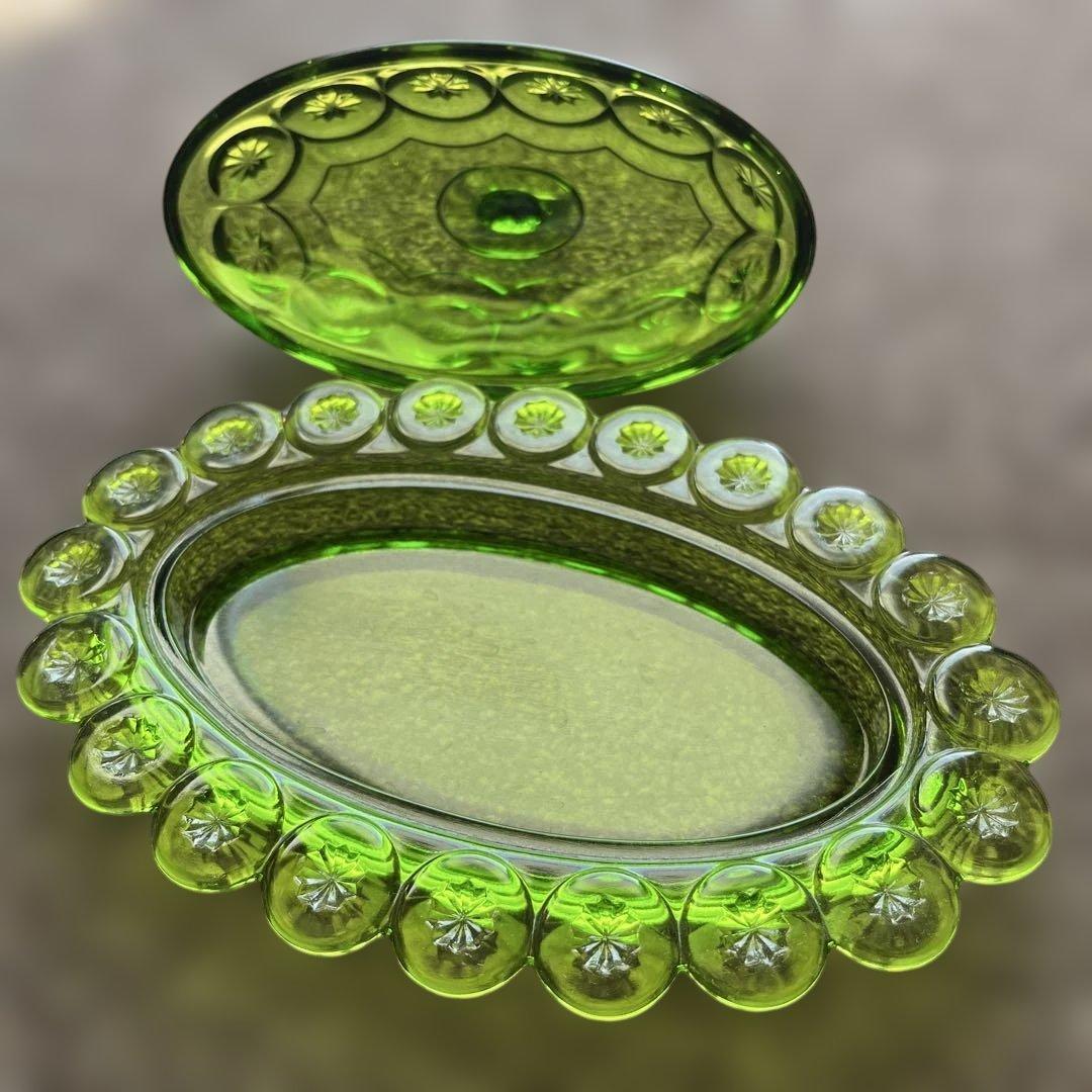 ヴィンテージ』LE Smith社Moon and Stars バターケース