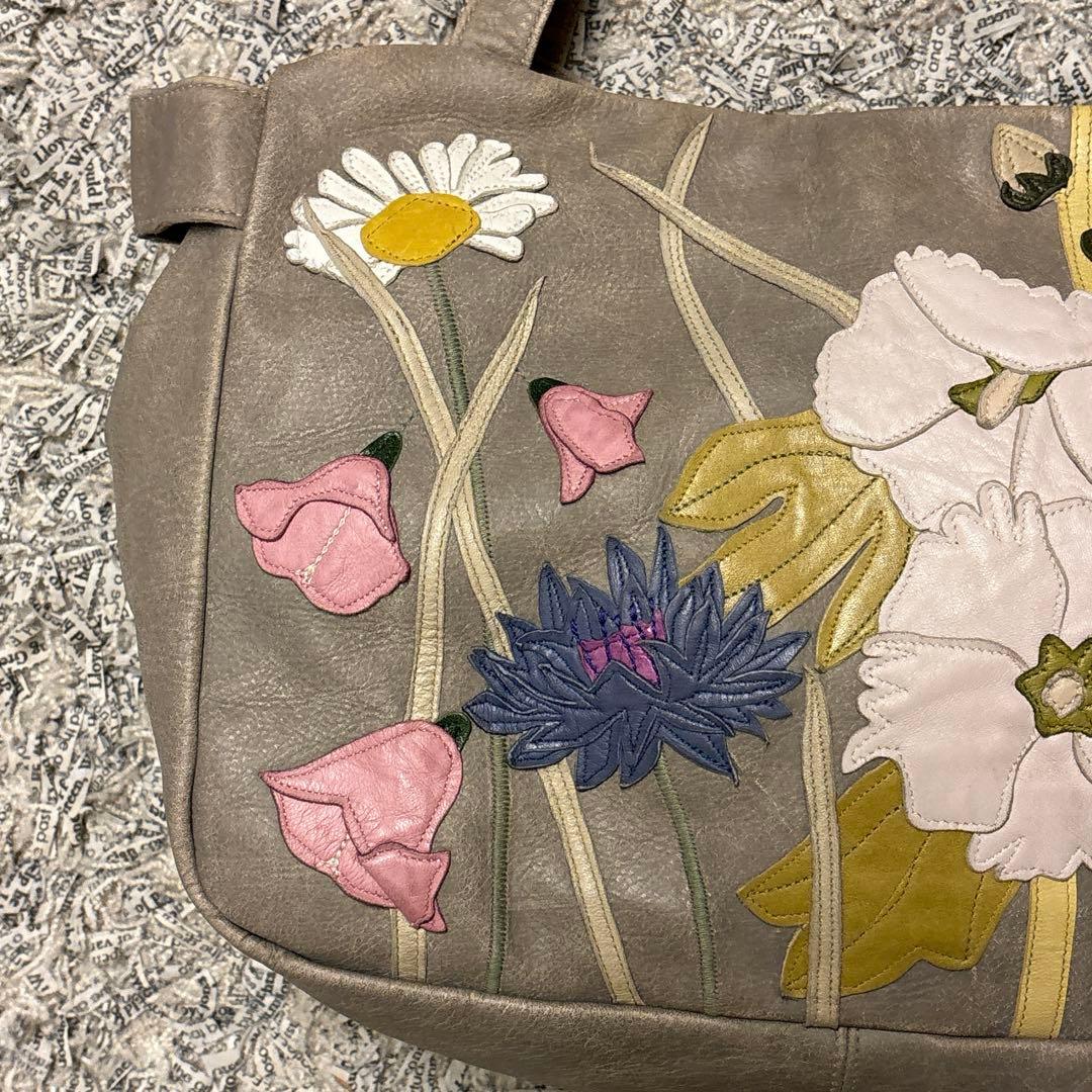 Susannah Hunter スザンナハンター ハンドバッグ 花柄 レザー