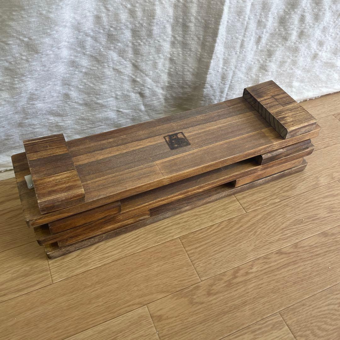 折りたたみコの字ラック横幅45cm 3点セット】 ダークウォルナット