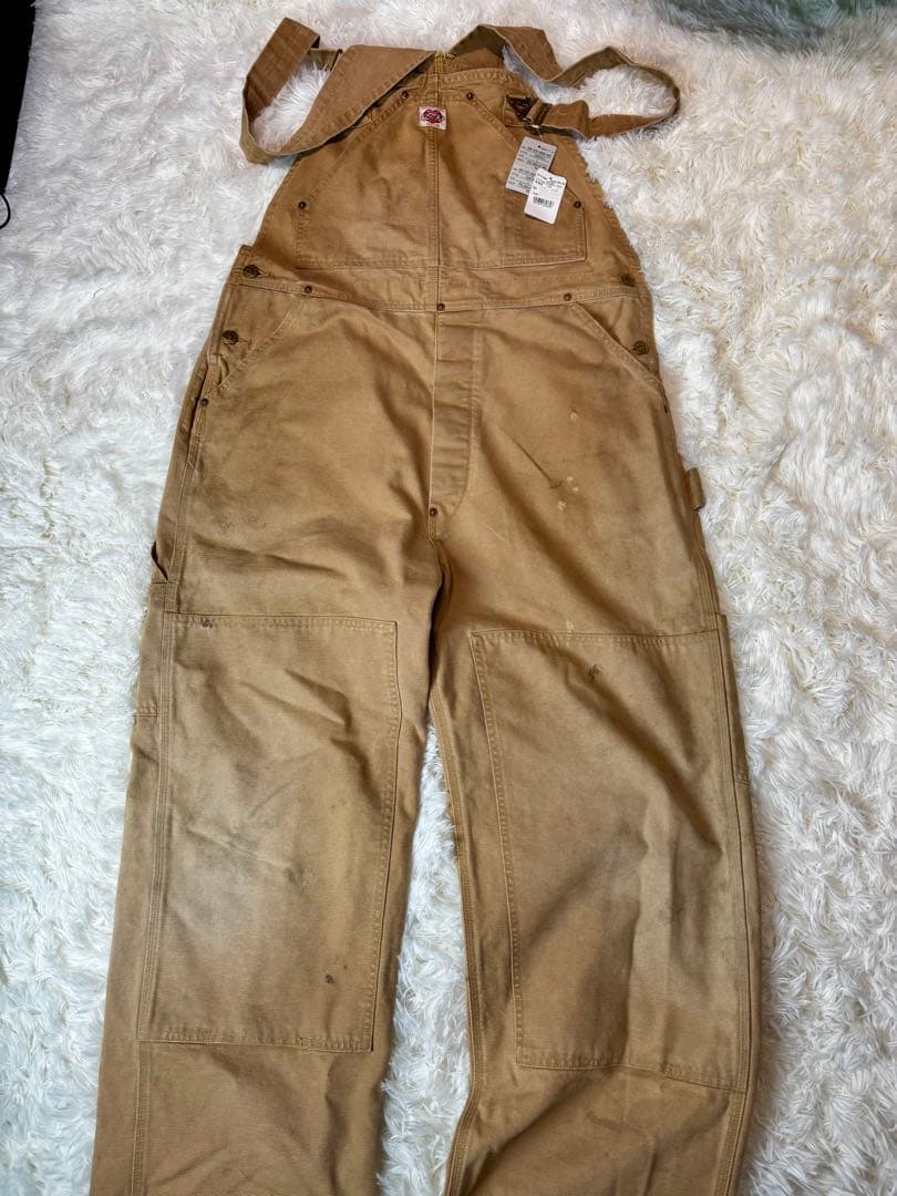 SAINT MICHAEL ヴィンテージ加工 ダブルニー オーバーオール デニム