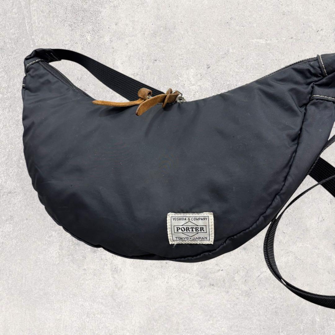 まき様専用 希少・廃盤PORTER REEF ハーフムーン ショルダーバッグ 黒