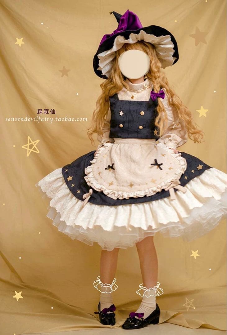 新品 森森仙 東方プロジェクト 東方project 霧雨魔理沙 コスプレ XL