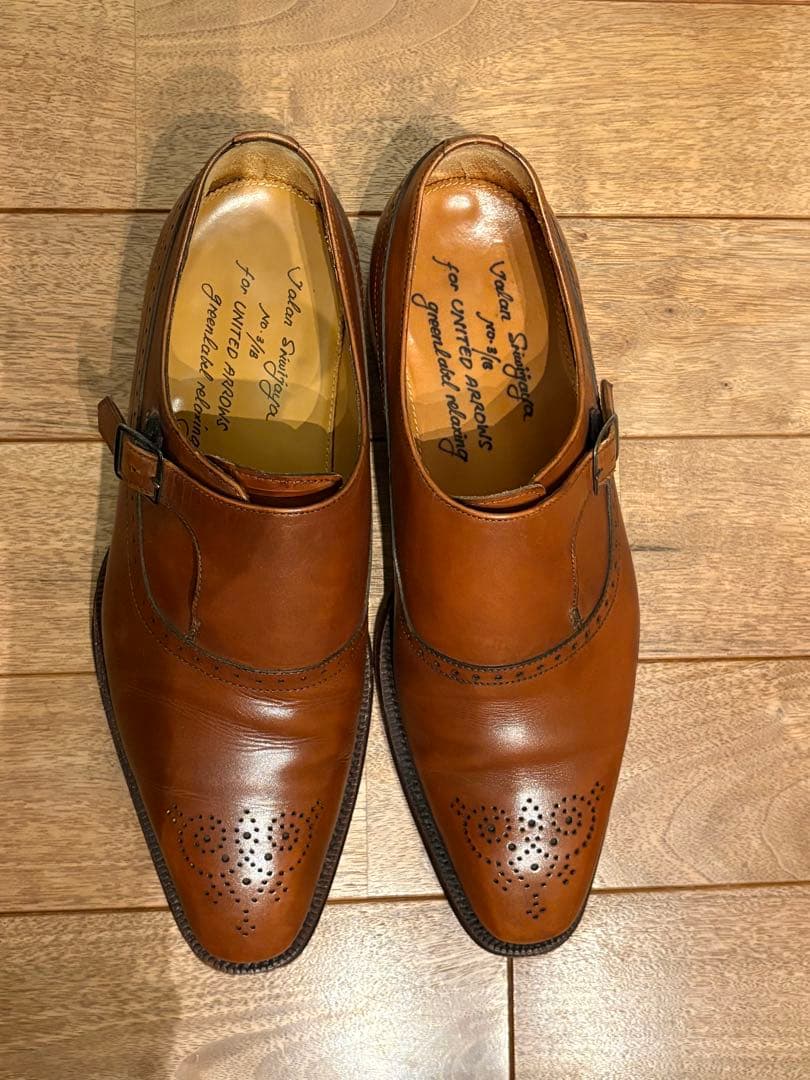 ジャランスリワヤ 革靴 メダリオン プレーントゥ ブラウン 25cm - メルカリ